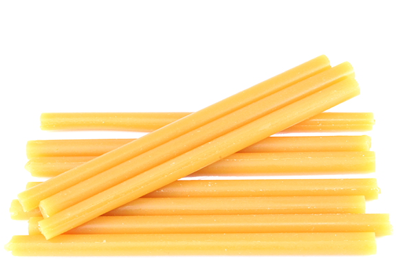 2156Y: Yellow Sticky Wax Sticks - 1 Pound Box