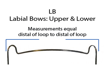 SMALL LOOP LABIAL BOWS - .032 Diameter